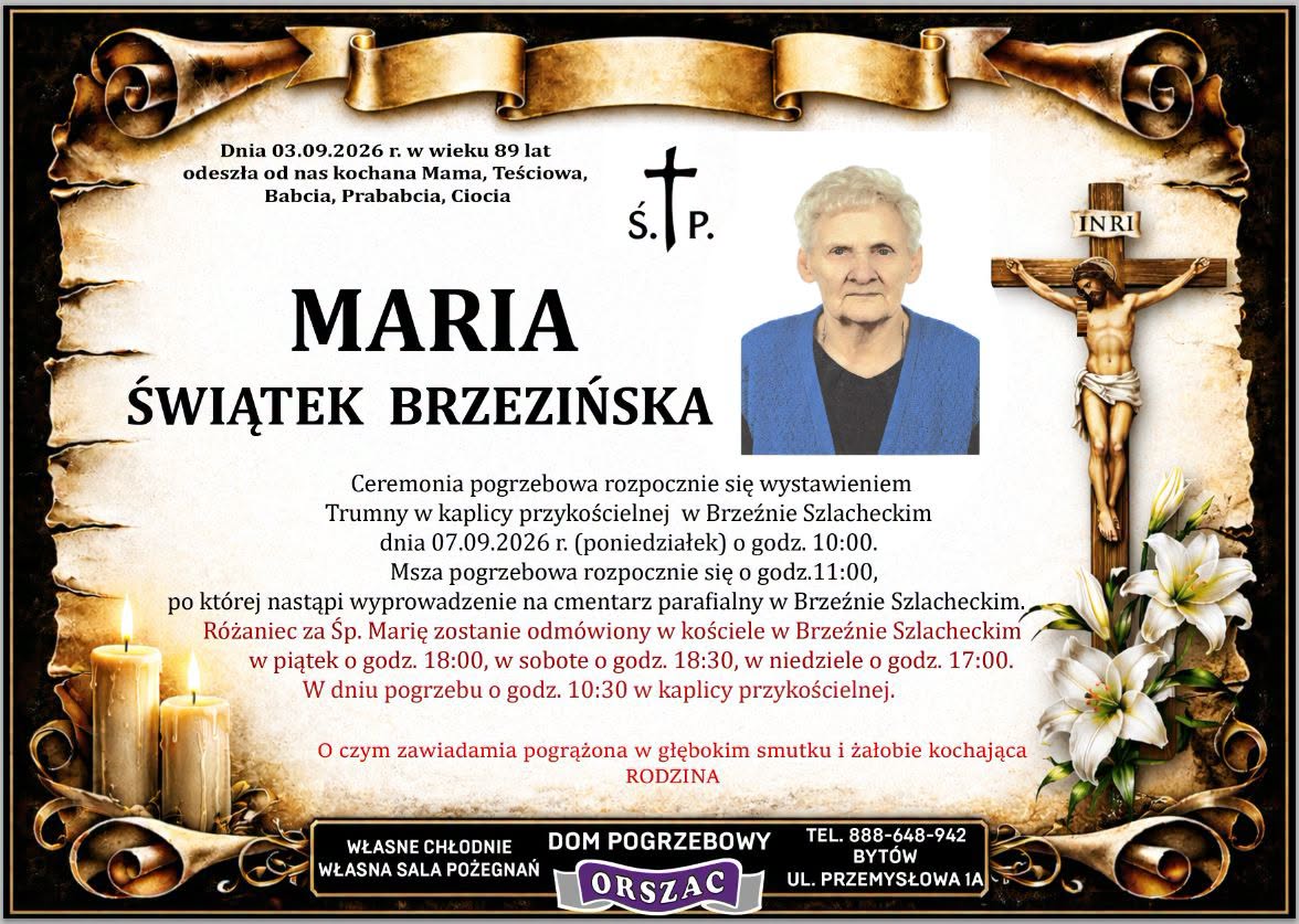 Ś.P Maria Świątek Brzezińska