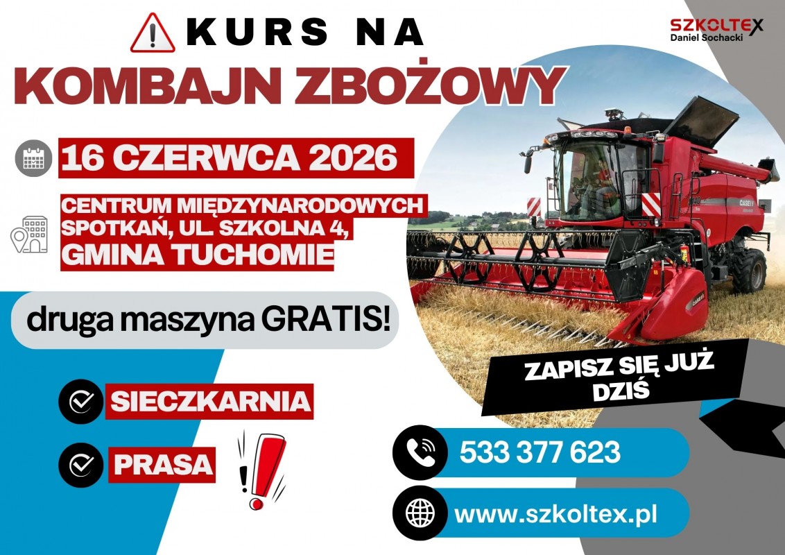 Kurs Kombajn Zbożowy 2026