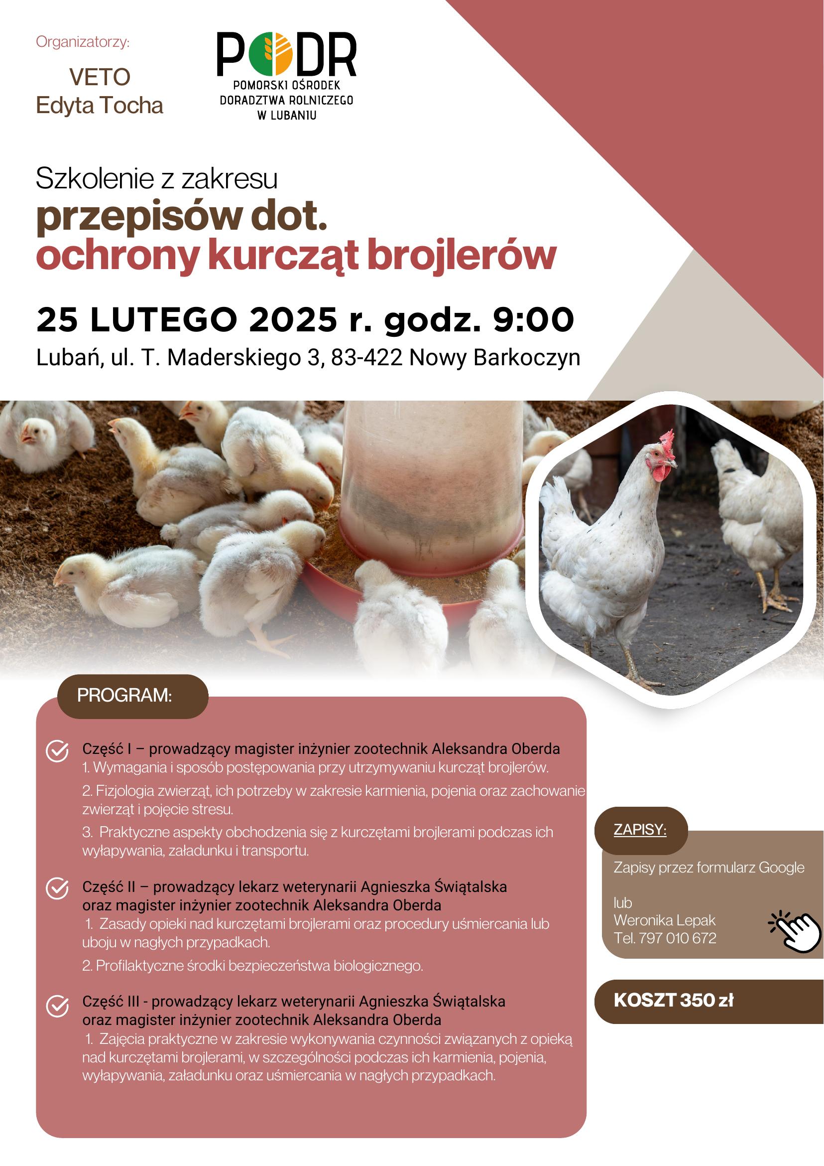 szkolenie ochrony kurcząt brojlerów 2025 1